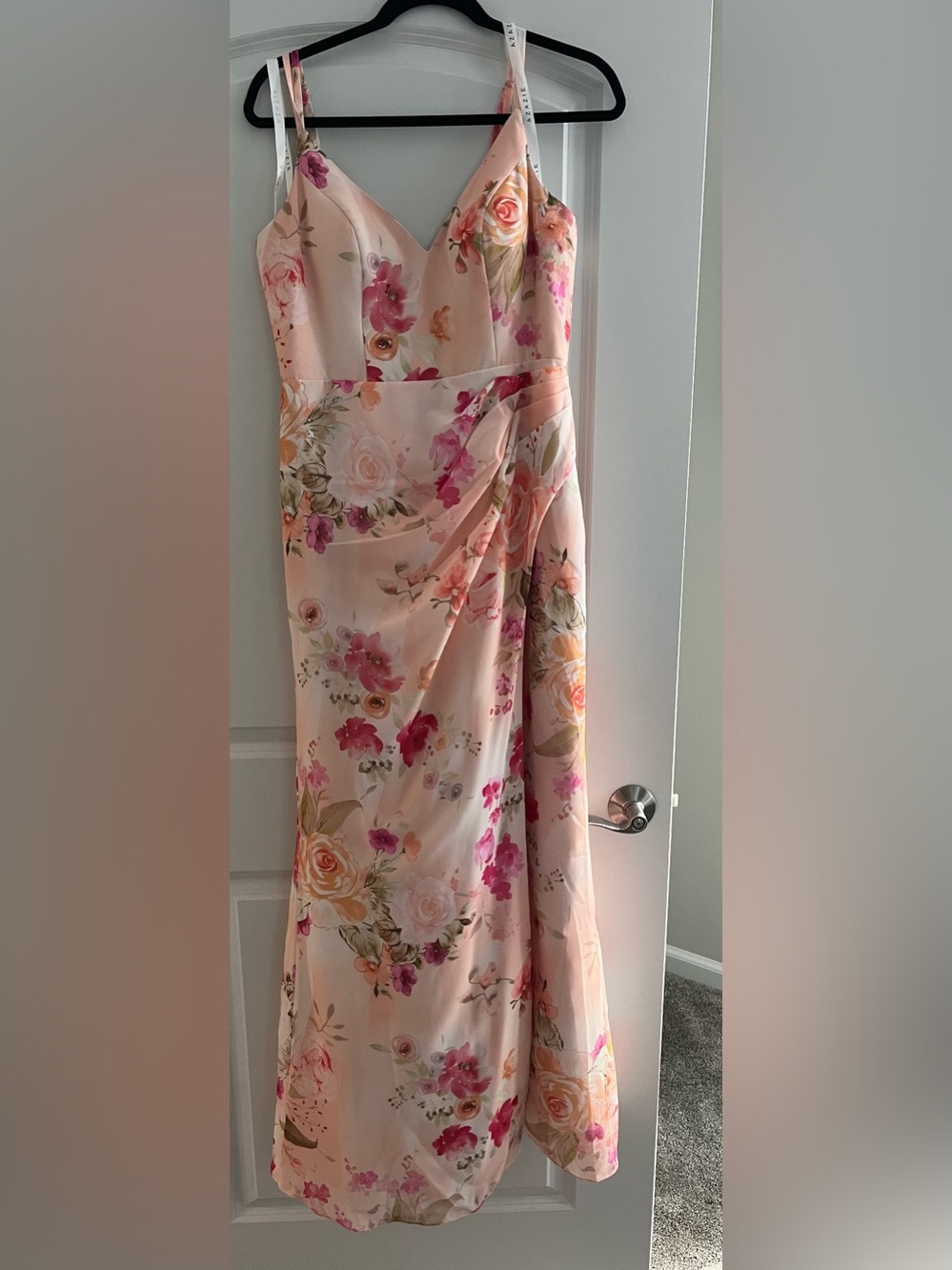 Azazie Leo abstract bouquet floral dress
